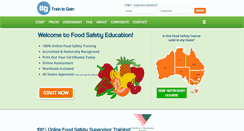Desktop Screenshot of foodsafetyeducation.com.au
